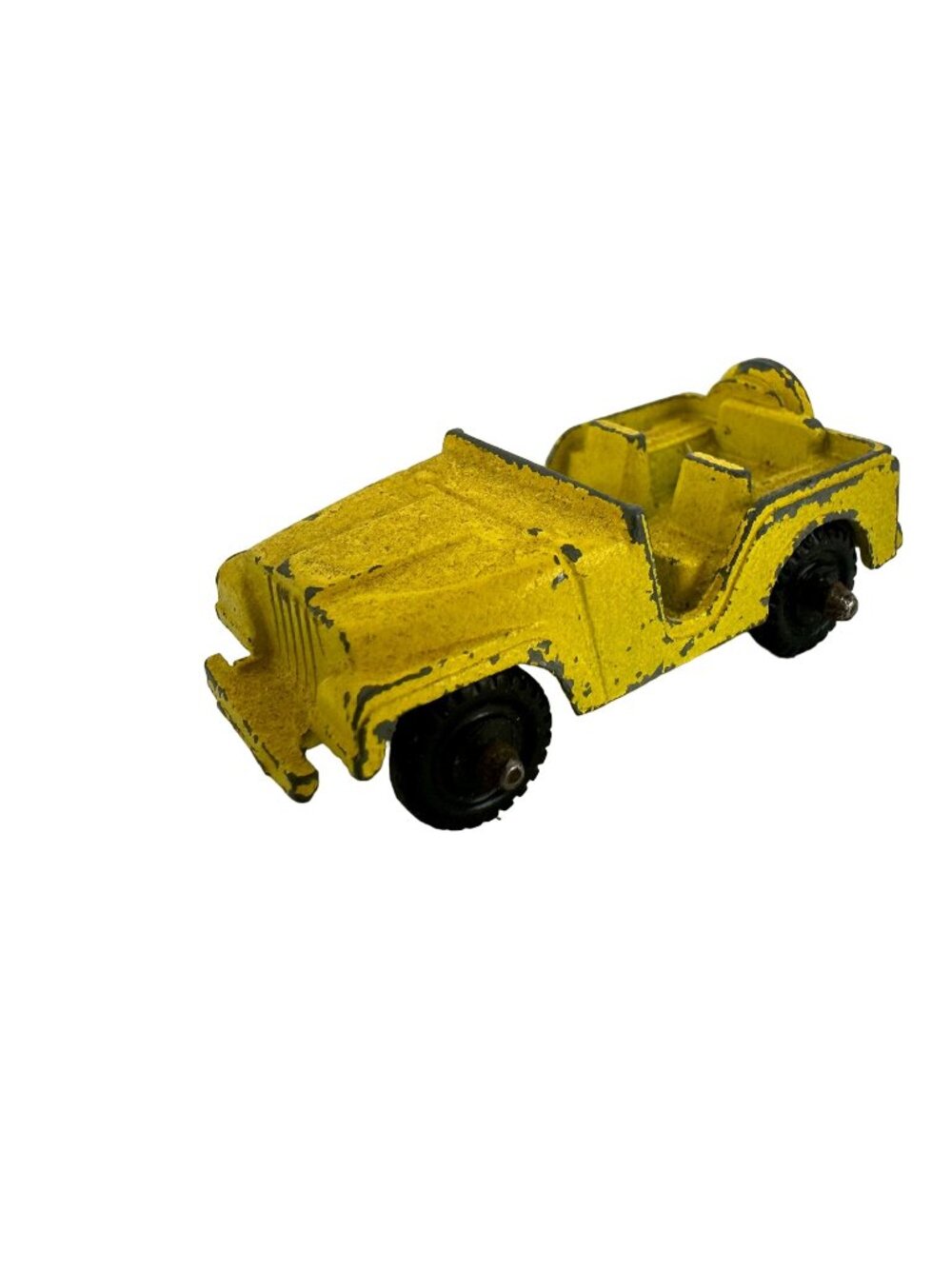 Rare Tootsietoy Vintage Metal Die Cast Yellow Jeep Toy Model